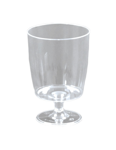 Plastglas rødvin 20cl m/fod 10stk/pak - 