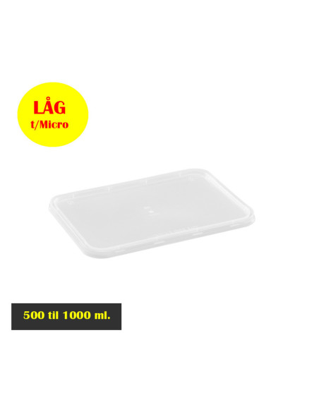 Låg t/ Micro Bakke 500ml-960ml.