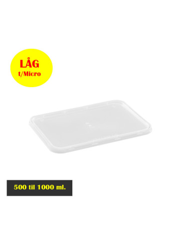 Låg t/Micro Bakke 500-1000ml.