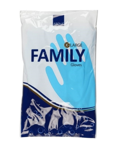 Gummihandsker Family vinyl/velour - 