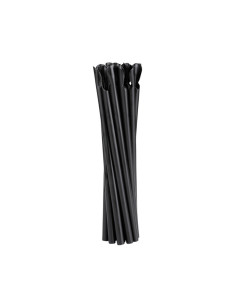 Straw X-thick u/crack Black Ø8x24cm 250pc/pack -  2