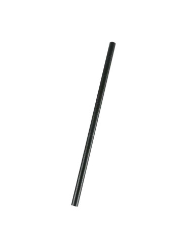 Sugerør Papir Sort lige Ø8x20,5cm 250stk/pak - 