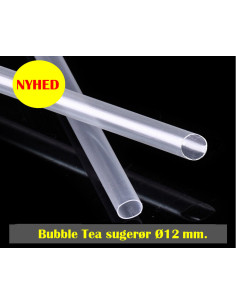 Straws reusable Bubble Tea Clear u/crack Ø12x24cm 250pc/pack - 