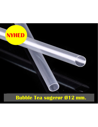 Bubble Tea Genanvendelige sugerør Ø12mm