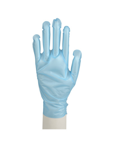 Disposable gloves Abena TPE powder-free Blue 200pc/pack - 