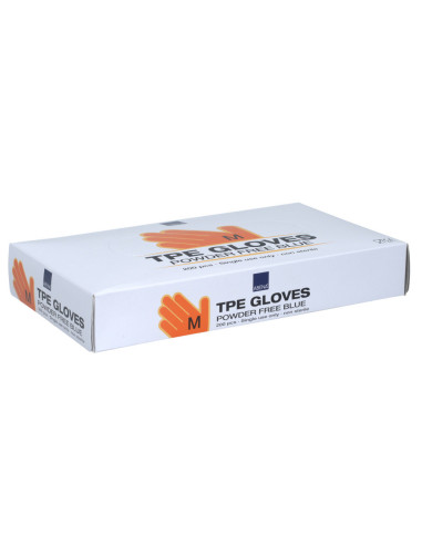 Disposable gloves Abena TPE powder-free Blue 200pc/pack - 