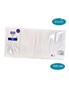 Serviet Duni 40x40cm 3-lags 1/8 fold Hvid 1250stk/kar -  2