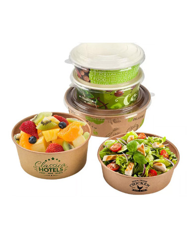 Salatskål Brun Bowle 750ml/1000ml 8x50stk/kar