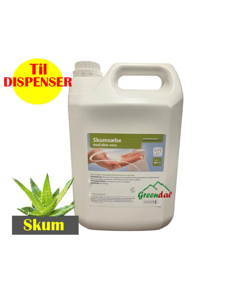 Foam soap Green Mild u/Colour/Perfume 5L - 