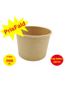 Suppe/Deli Skål Natur Pap Brun 12oz