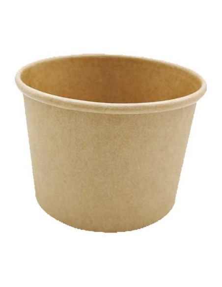 Soup/Deli Bowl Nature Cardboard Brown 350-960ml 20x25pc/box - 