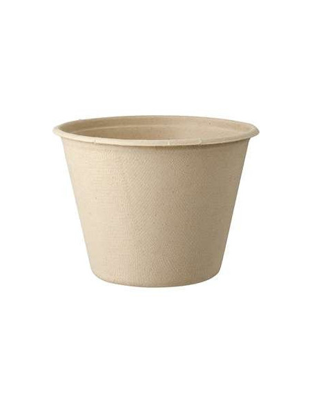 Suppe/Deli Skål Baggase Øko inkl. låg 450ml 1000stk/kar - 