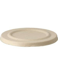 Suppe/Deli Skål Baggase Øko inkl. låg 450ml 1000stk/kar -  2