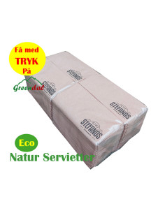 Napkin Eco Nature 33x33cm 2-layer 1/8 fold  2000pc/box - 