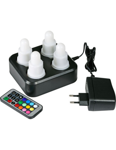 LED lys Duni Multicolor 4stk/pak - 