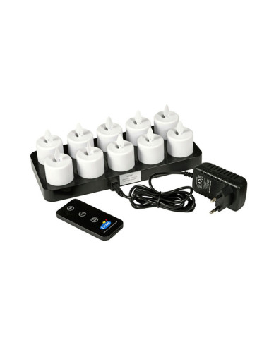 LED sæt Moving Flame varm Hvid 10stk.