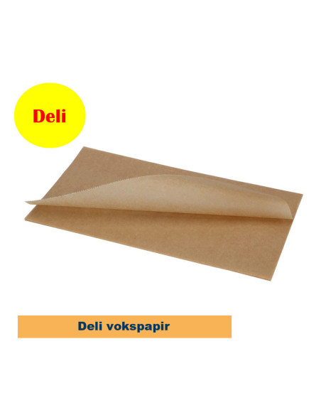 Deli vokspapir Brun Lage  38X27cm 500stk/pck - 
