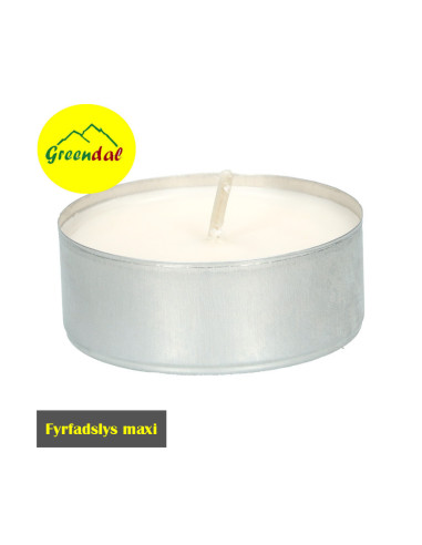Tealight white 10 hours 16x12pc/box - 