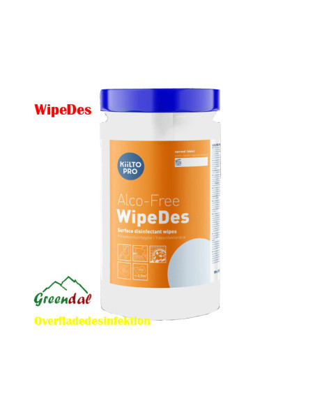 Overfladedesinfektion  Alco-Free WipeDes 200 stk.  