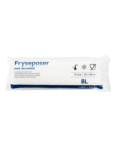 Frysepose 8 L 15 stk/rul