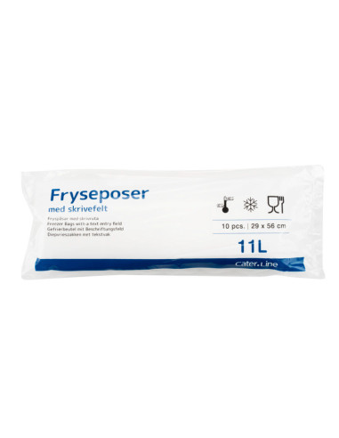 Frysepose 11 l klar 10stk/rl.