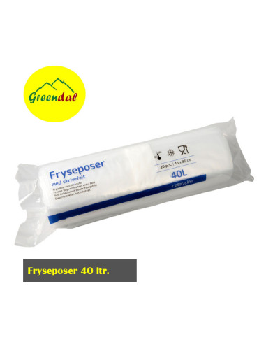 Frysepose 40L 20stk/rl - 