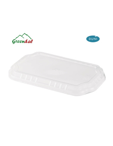 Lid Take-Away 256 x 163 x 12 mm Transparent - 