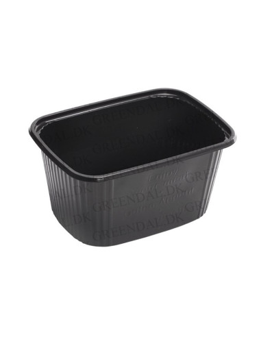Plastic Tray Mini Black 250ml 100pc/ps - 