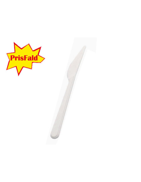 Multi-aisle cutlery white PP 10x100pc/pack - 