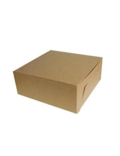 Cake box 280x280x100mm Brown 200pc/pack - 