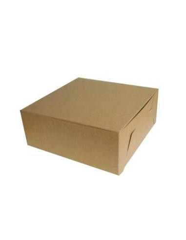 Cake box 280x280x100mm Brown 200pc/pack - 