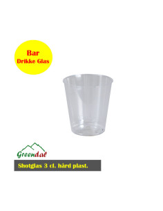 Shotsglas 3 cl. Hård plast 50 stk - 
