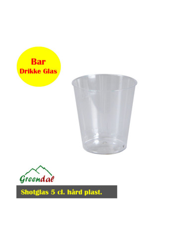 Shotsglas 3 cl. Hård plast 25 stk - 