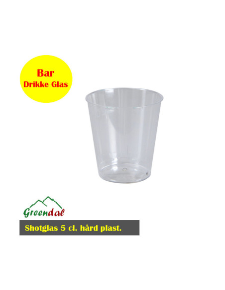 Shotsglas 3 cl. Hård plast 50 stk PS - 
