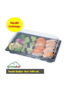 Sushi Tray KN Reckt 800ml 400pc/box - 