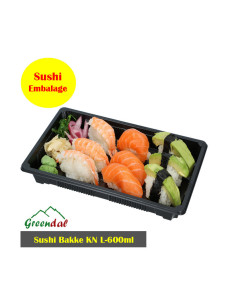 Sushi Tray KN Reckt 600ml 400pc/box -  2