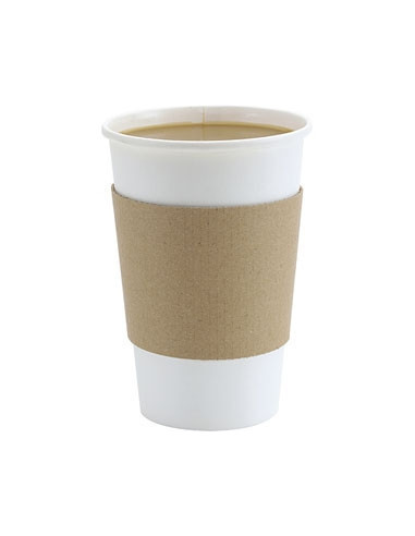 Cuff small cardboard Brown sleeve 25cl (8oz) coffee cup - 