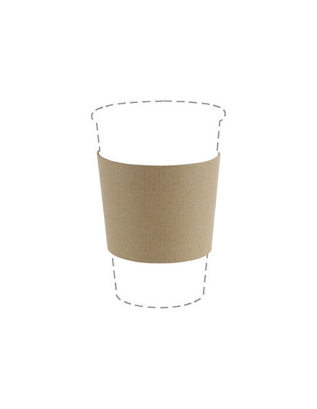 Manchet lille pap Brun sleeve 25cl (8oz) kaffebæger - 