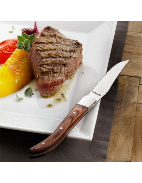 Grill fork Amefa Royal 21cm Stainless steel/Wood shaft 6pc/pack - 