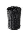 Bestikholder Ø12xH15cm Kraftig plastflet PP Sort - 