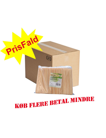 Grillspyd 15 cm. Ø3mm bambus Pak. 20x250 stk.