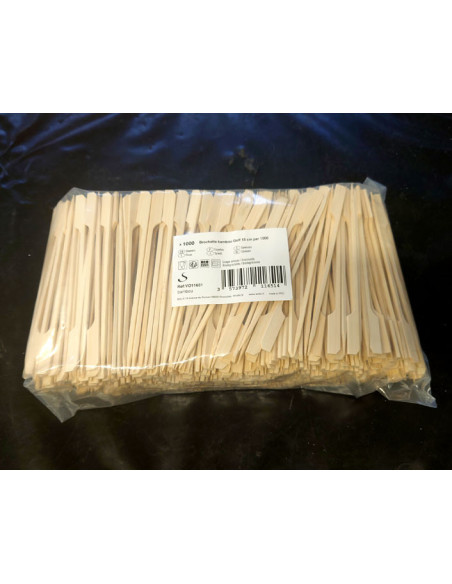 Spyd m/håndtag 15cm bambus 1000stk/pak -