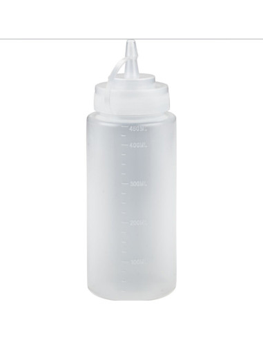 Dressingflaske 450 ml. klar PE/PP