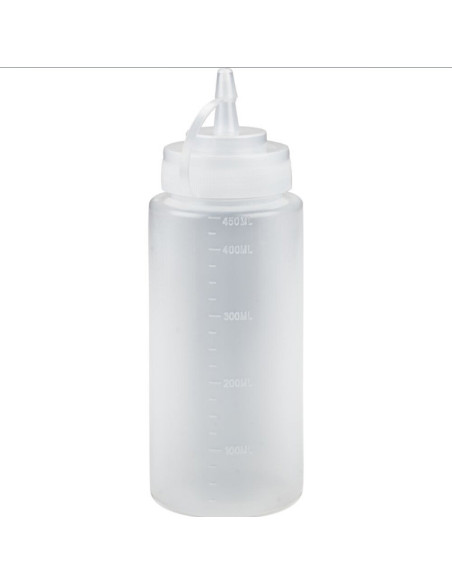 Dressingflaske 450 ml. klar PE/PP