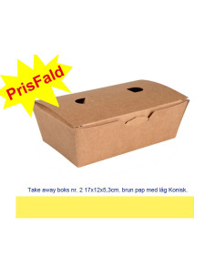 Take away box *2* L
 Brown 400 pc/box - 