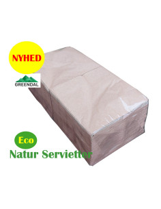 Napkin Eco Nature 40x40cm 2-layer 1/4 fold  1200pc/box - 