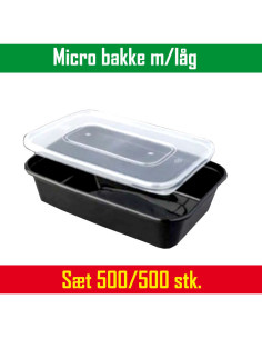 Micro Tray Ready Incl/Lid 10x50pc/Box -  2