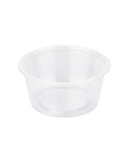 Dressingbæger PP klar 2oz 60ml 10x250stk/kar - 