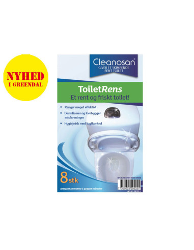 Toiletrens Cleanosan med farve og parfume 8stk