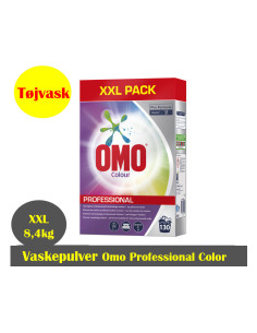 Vaskepulver Omo Professional Color XXL-pack 8,4kg/stk - 